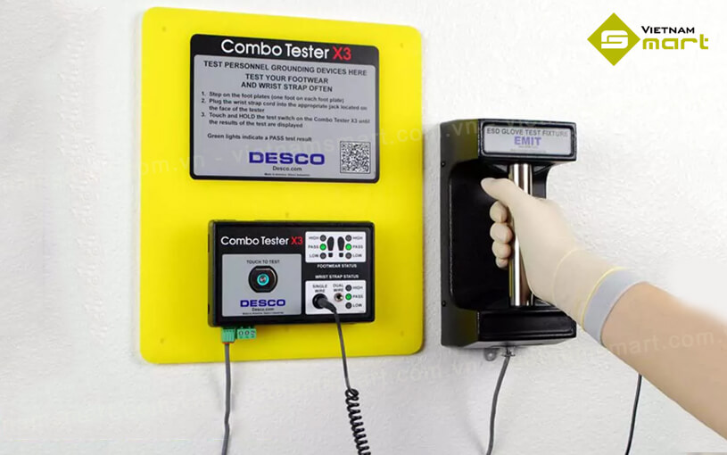 Thiết bị đo độ tĩnh điện Combo Tester X3 - Desco 19270 Thiết bị đo độ tĩnh điện Combo Tester X3 - Desco 19270 kiểm tra chính xác, an toàn, hiệu quả