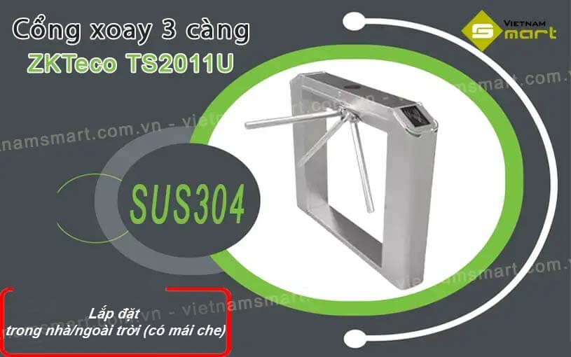 Giới thiệu về cổng xoay 3 càng ZKTeco TS2011U