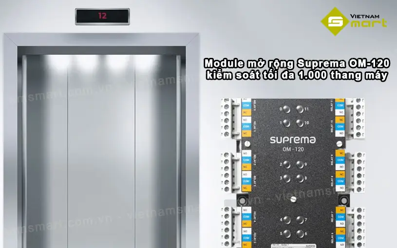 Module mở rộng đầu ra Suprema OM-120 dùng cho thang máy