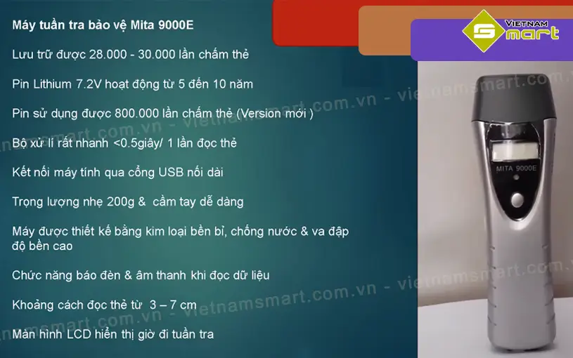 Máy chấm công tuần tra bảo vệ MITA 9000E MITA 9000E