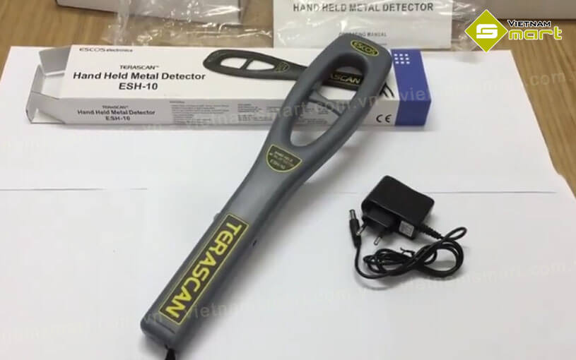 Máy dò kim loại cầm tay Terascan ESH-10 Giới thiệu về máy dò kim loại cầm tay Terascan ESH-10