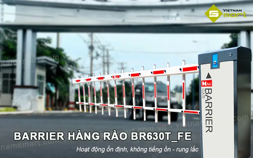 Cổng barie điện BR630T-FE hoạt động êm ái