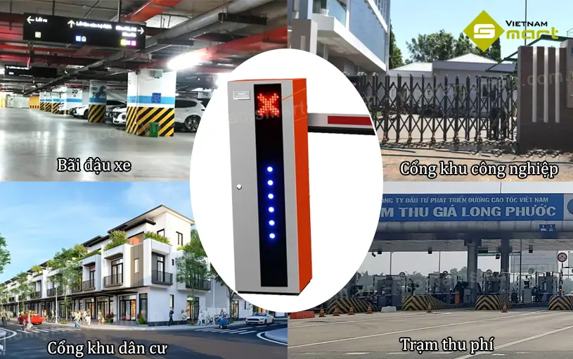 Barrier tự động FJC-D68B Ứng dụng phổ biến của barrier tự động FJC-D68B