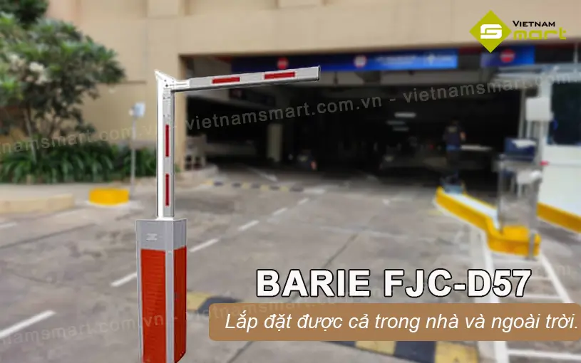 Barrier tự động FJC-D57 phù hợp với nhiều không gian lắp đặt