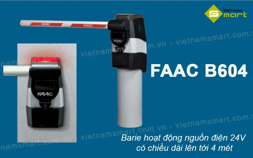 Barrier tự động FAAC B604 Giới thiệu về barrier tự động FAAC B604