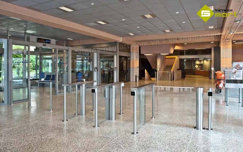 Cổng swing barrier Kaba HSB-E11 Ứng dụng của cổng phân làn swing HSB-E11