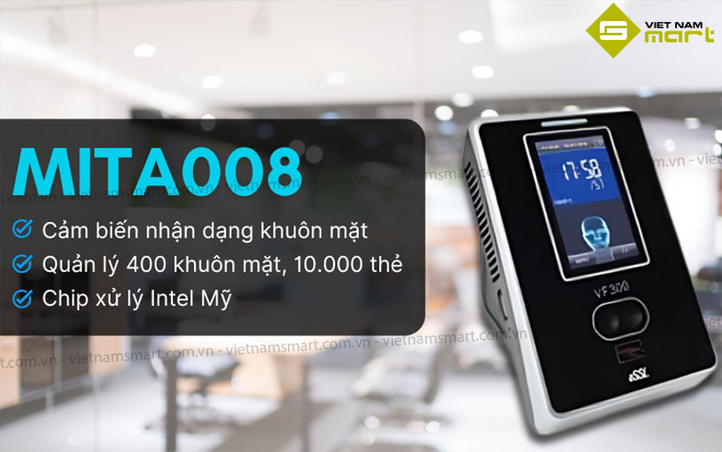 Máy chấm công khuôn mặt MITA008 Mẫu máy chấm công khuôn mặt Mita008