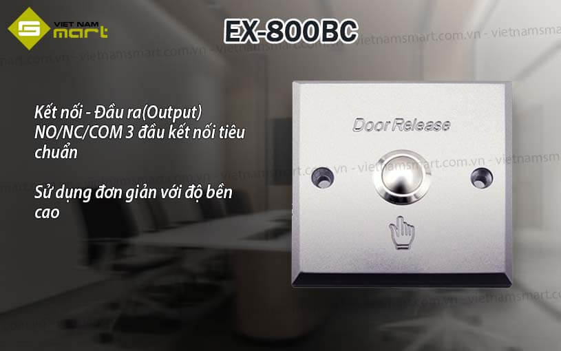 Nút bấm mở cửa ZKTeco EX-800BC Nút bấm mở cửa EX-800BC