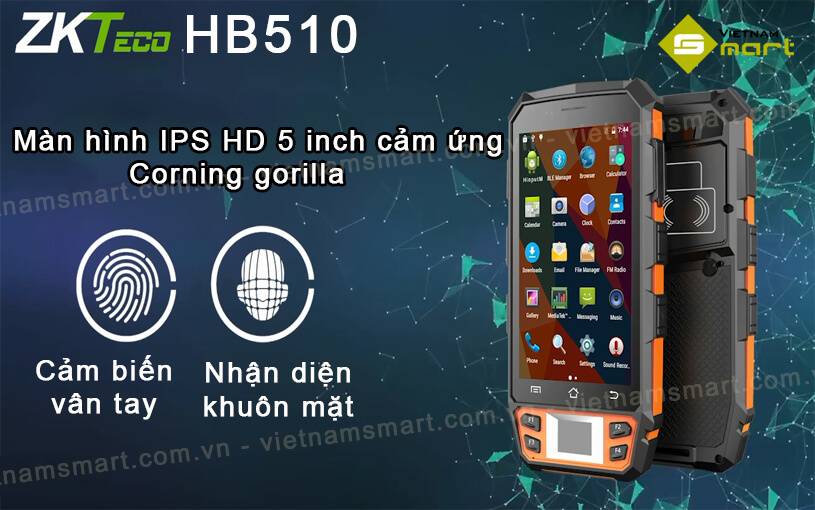 Máy tính bảng chấm công cầm tay ZKTeco HB510 Giới thiệu về máy tính bảng chấm công cầm tay ZKTeco HB510