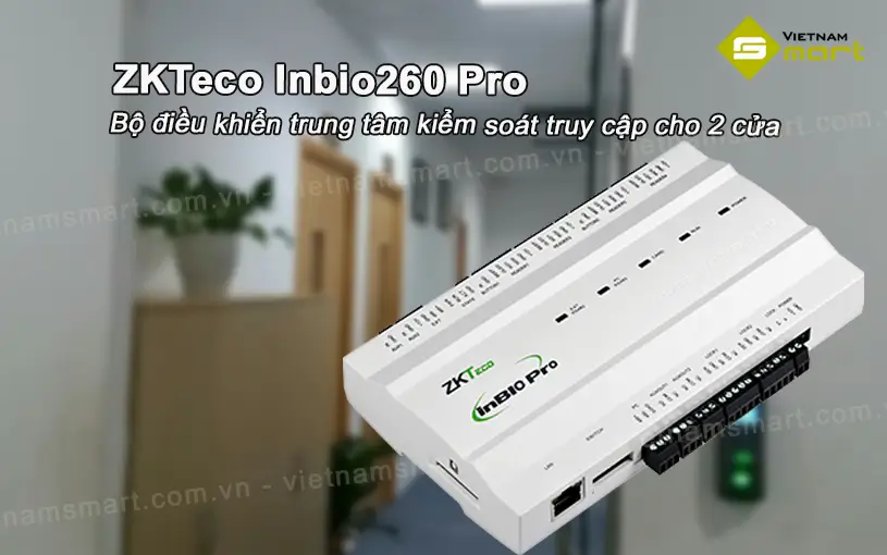 Bộ điều khiển trung tâm kiểm soát cửa ra vào 2 cửa Inbio260 Pro