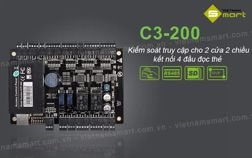 Giới thiệu về bộ điều khiển trung tâm ZKTeco C3-200