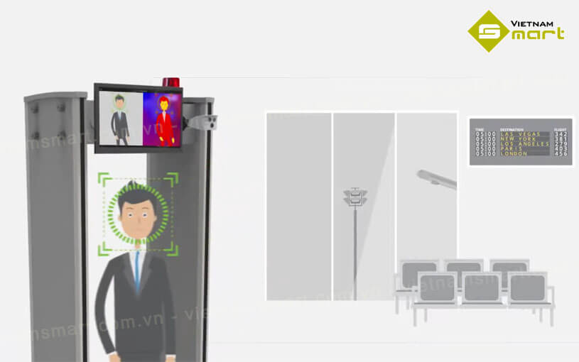 Cổng dò ZK-D2180S[TI] còn màn hình hiển thị sắc nét