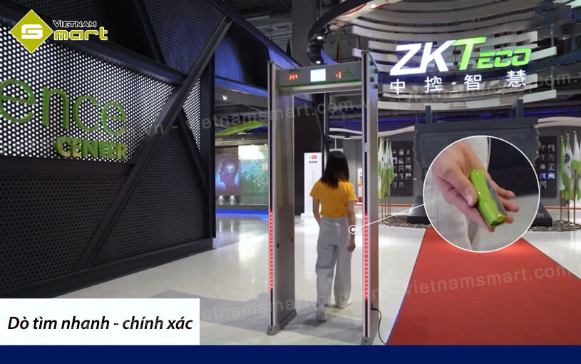 Khả năng phát hiện kim loại trên cổng dò ZK-D3180S TD