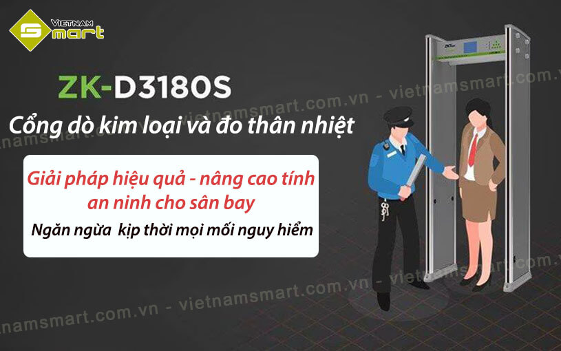 Giải pháp sử dụng cổng dò ZK-D3180S[TD] cho sân bay
