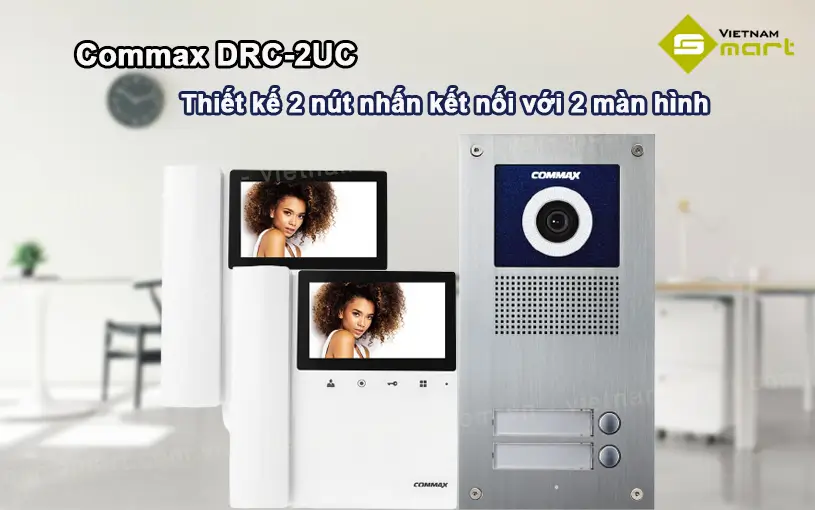 Nút nhấn chuông camera Commax DRC-2UC Giới thiệu về nút nhấn chuông cửa camera Commax DRC-2UC