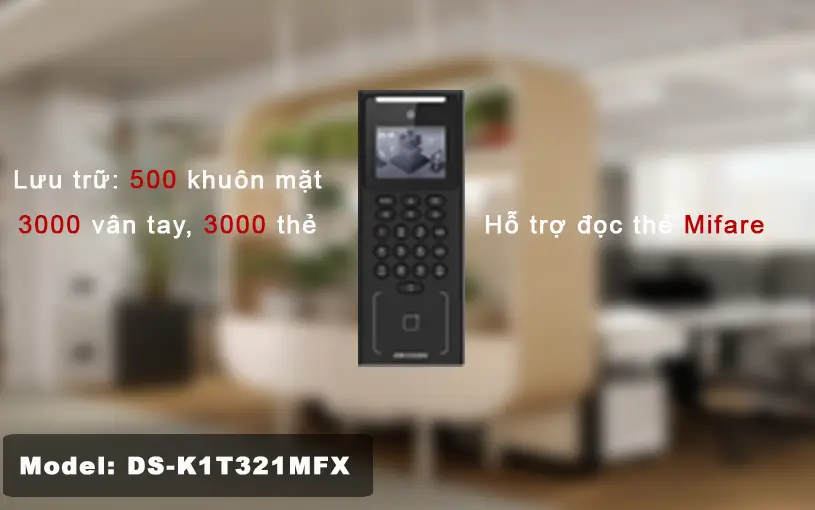 Máy chấm công khuôn mặt HIKVISION DS-K1T321MFX HIKVISION DS-K1T321MFX