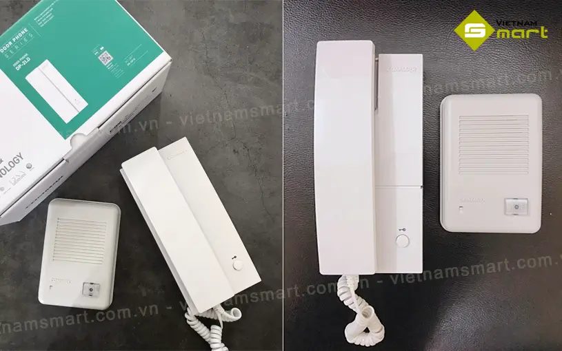 Hình ảnh thực bộ điện thoại chuông cửa Commax DP-2LD/ DR-201D