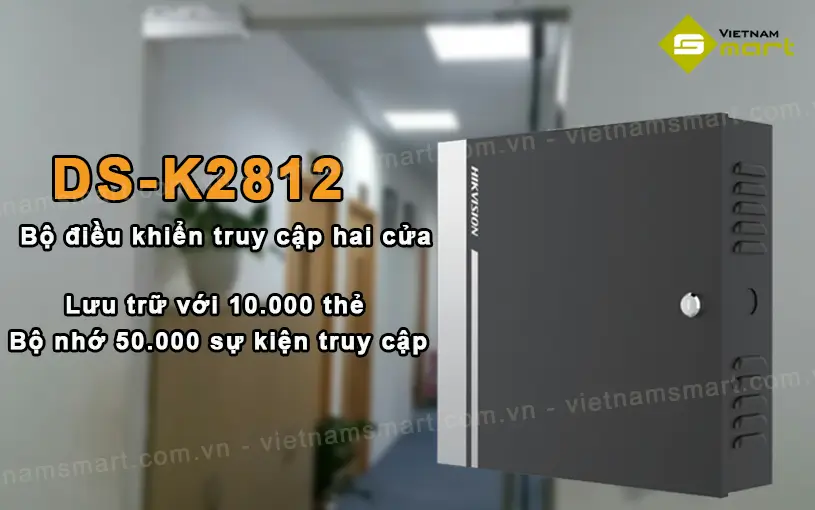 Bộ điều khiển kiểm soát truy cập Hikvision DS-K2812 dùng cho 2 cửa