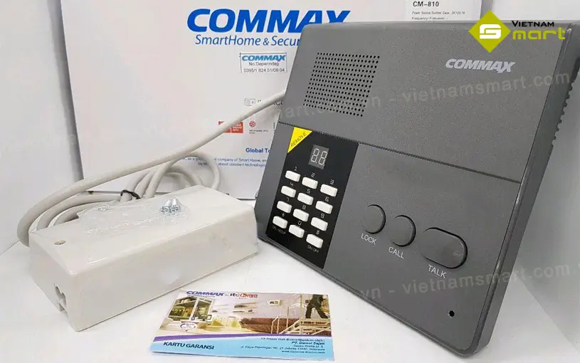 Điện thoại liên lạc nội bộ Commax CM-810 Cận cảnh điện thọa liên lạc nội bộ Interphone Commax CM-810
