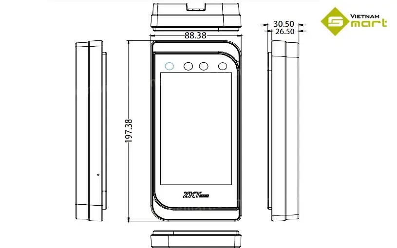 Máy chấm công khuôn mặt ZKTeco SpeedFace M3 Máy chấm công khuôn mặt ZKTeco SpeedFace M3