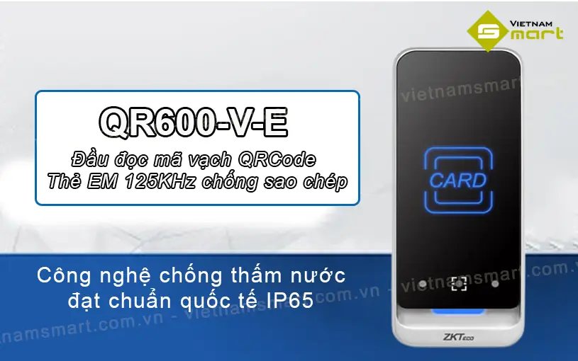 Đầu đọc mã vạch QRCode thẻ ZKTeco QR600-V-E