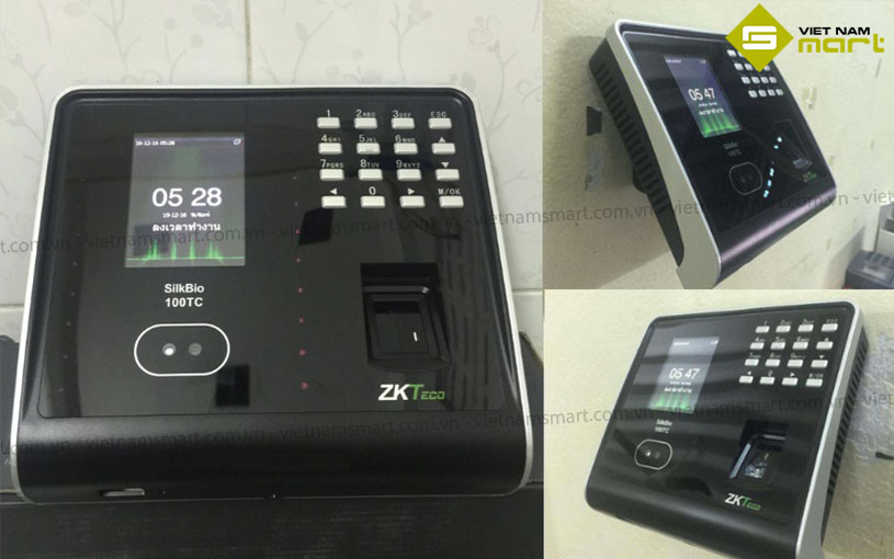 Máy chấm công khuôn mặt ZKTeco SilkBio-100TC Một số hình ảnh thực tế của máy chấm công FACE ID SilkBio-100TC