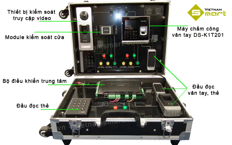 Chi tiết các thiết bị có trong hộp kiểm soát truy cập DS-KZX-1