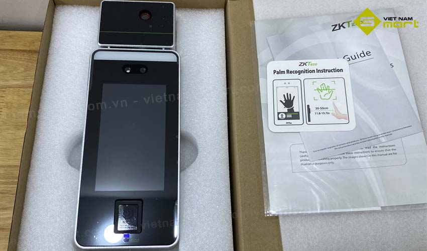 Máy chấm công khuôn mặt kết hợp đo nhiệt độ ZKTeco SpeedFace V5L[TI]