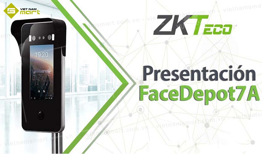 Máy Chấm Công Khuôn Mặt ZKTeco FaceDepot-7A