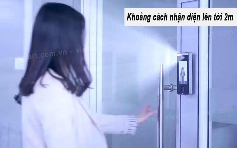 Máy chấm công khuôn mặt ZKTeco SpeedFace-V5L Xác thực quyền truy cập từ khoảng cách xa tối đa là 2M