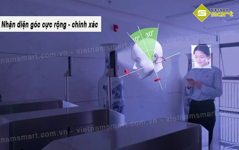 Máy chấm công khuôn mặt ZKTeco SpeedFace-V5L Nhận diện khuôn mặt ở mọi góc cực rộng