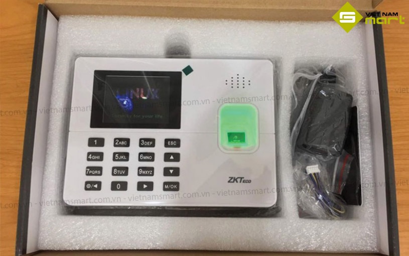 Máy chấm công vân tay ZKTeco K60 Pro Mở hộp máy chấm công ZKTeco K60 Pro