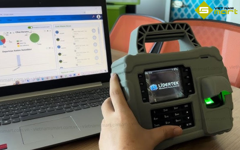 ZKTeco S922 tích hợp phần mềm kiểm soát trên máy tính