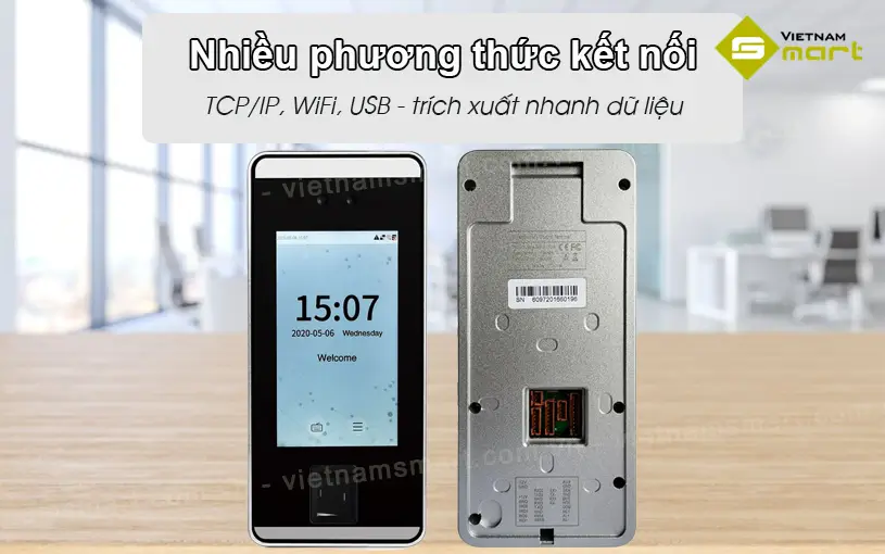 Máy chấm công khuôn mặt Ronald Jack FACEPRO1P nhiều phương thức kết nối