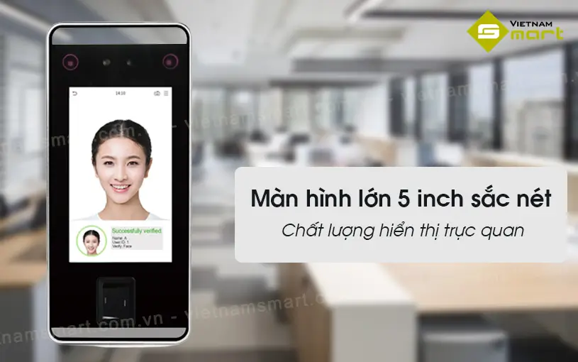 Máy chấm công khuôn mặt Ronald Jack FACEPRO 1P màn hình lớn