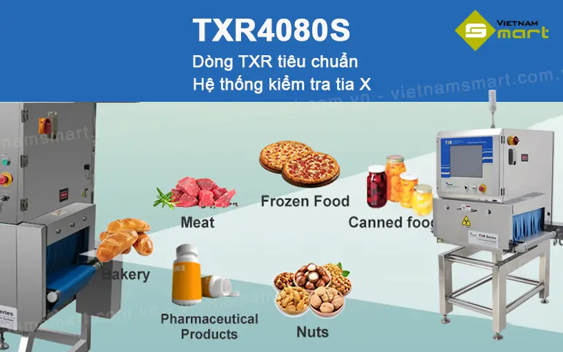 Máy dò kim loại, tạp chất trong thực phẩm TXR 4080S