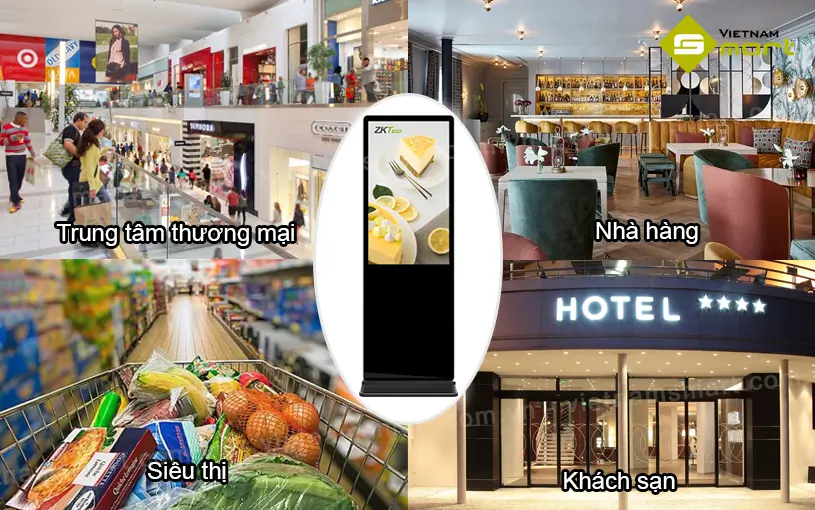 Màn hình hiển thị ZK DS55F ứng dụng phổ biến