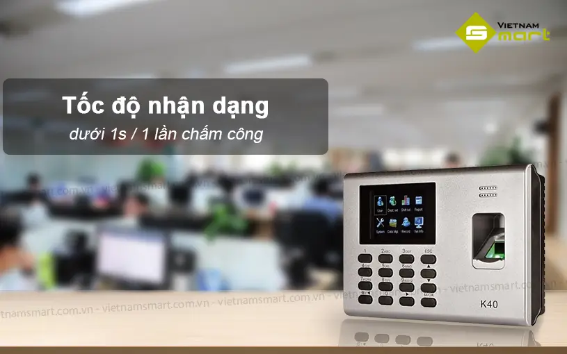 Máy chấm công Ronald Jack K40 tốc độ nhận dạng