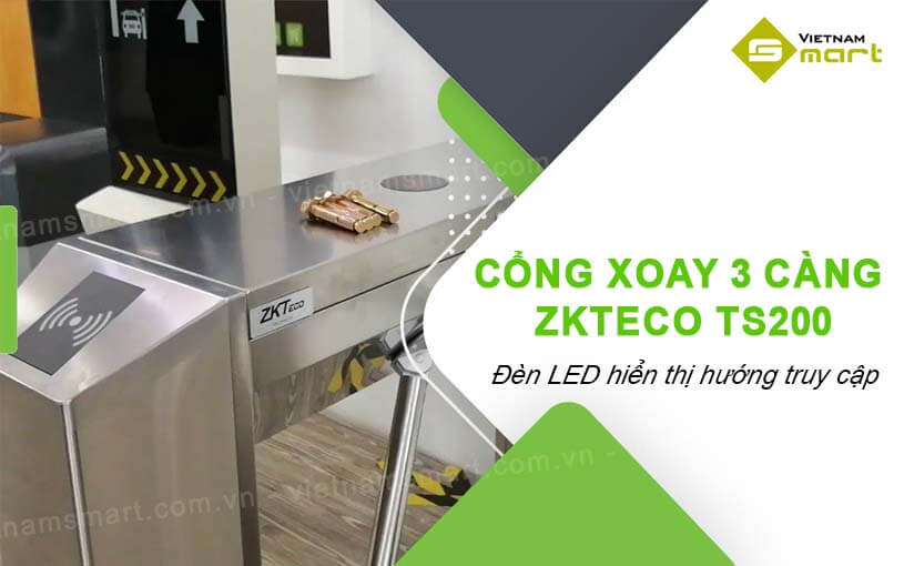 Cổng xoay 3 càng ZKTeco TS200 Giới thiệu về cổng xoay 3 càng ZKTeco TS200
