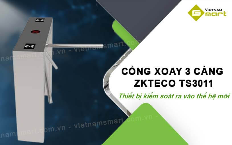 Cổng xoay 3 càng ZKTeco TS3011 Cổng xoay 3 càng ZKTeco TS3011 thế hệ mới