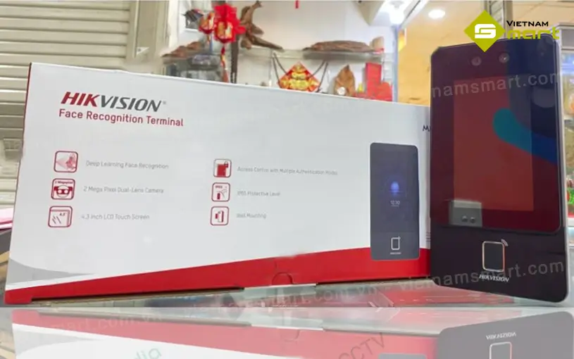 Máy chấm công nhận diện khuôn mặt DS-K1T342MX được phân phối chính hãng từ VietnamSmart