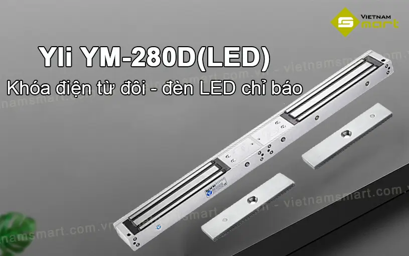 Khoá điện từ đôi Yli YM-280DLED Giới thiệu khoá điện từ đôi Yli YM-280D(LED)