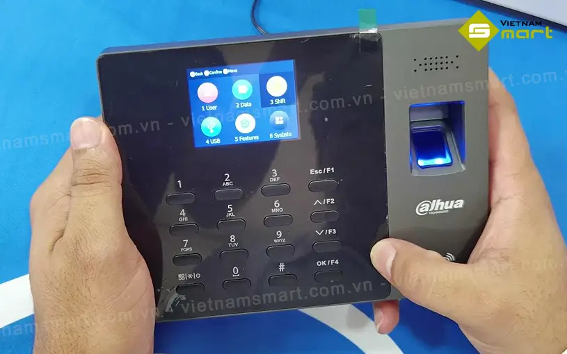 Máy chấm công vân tay Dahua ASA1222G Giới thiệu máy chấm công vân tay Dahua Ảnh thực tế máy chấm công vân tay thẻ ASA1222G