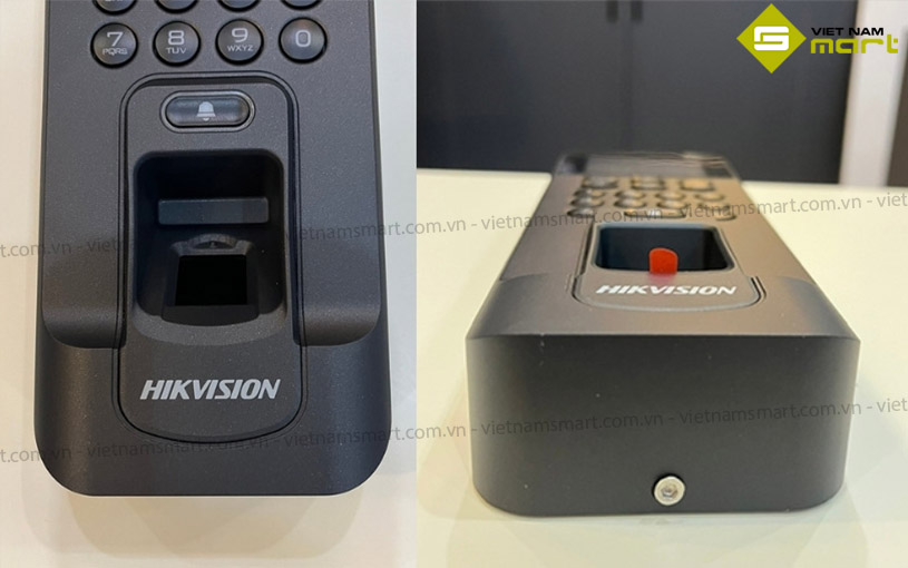 Máy chấm công vân tay HIKVISION DS-K1T804F Chi tiết thiết kế của máy chấm công HIK DS-K1T804F