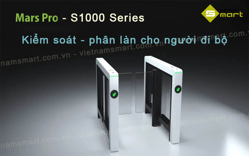 Cổng swing barrier ZKTeco Mars Pro-S1000 Cổng swing barrier ZKTeco Mars Pro-S1000