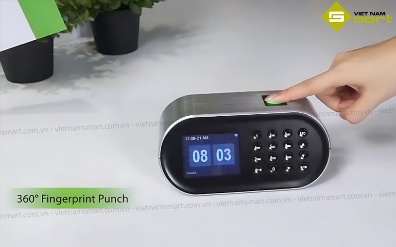 Thiết bị ZKTEco D1 hỗ trợ chấm vân tay theo nhiều hướng