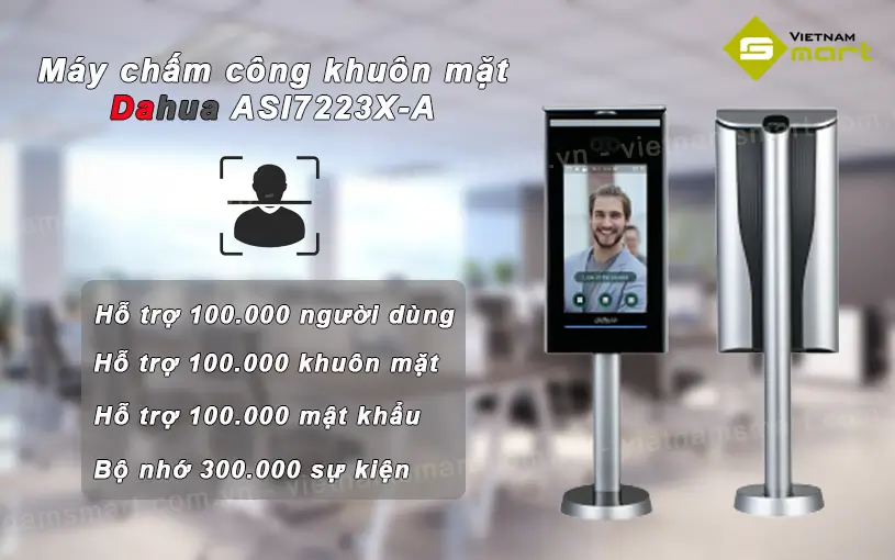 Máy chấm công khuôn mặt Dahua ASI7223X-A Dahua ASI7223X-A