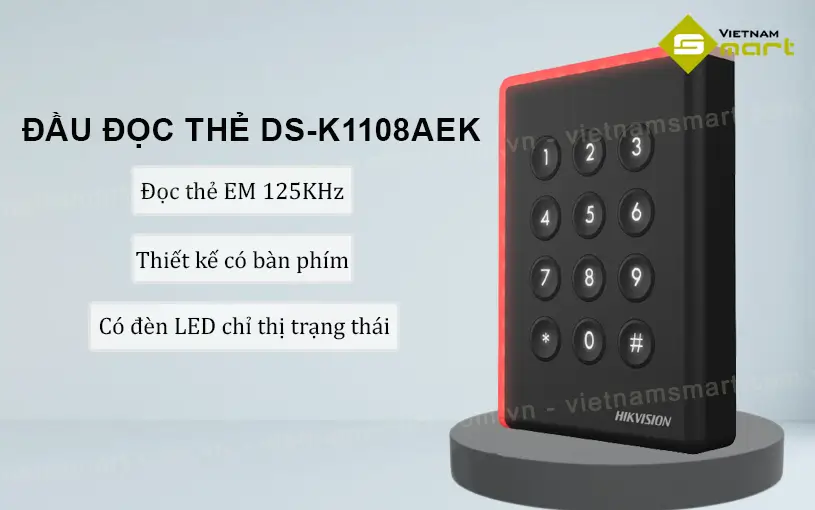 Giới thiệu về đầu đọc thẻ Hikvision DS-K1108AEK
