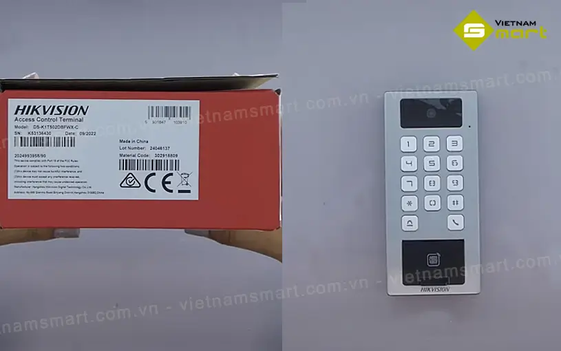 Máy chấm công DS-K1T502DBFWXC chất lượng tại Vietnamsmart