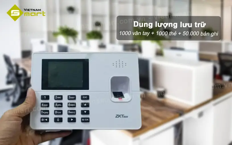 dung lượng lưu trữ của ZKTeco K60